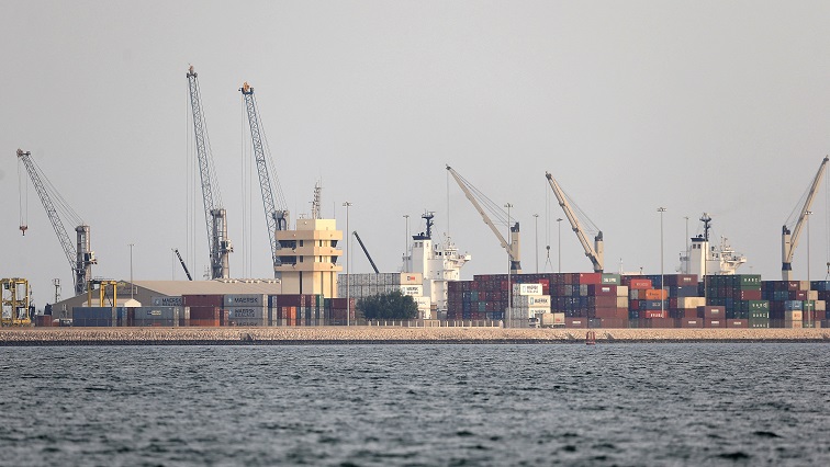 A general view of the container terminal at the Doha port [File image]