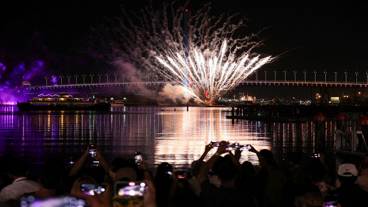 [File photo] Fireworks explode