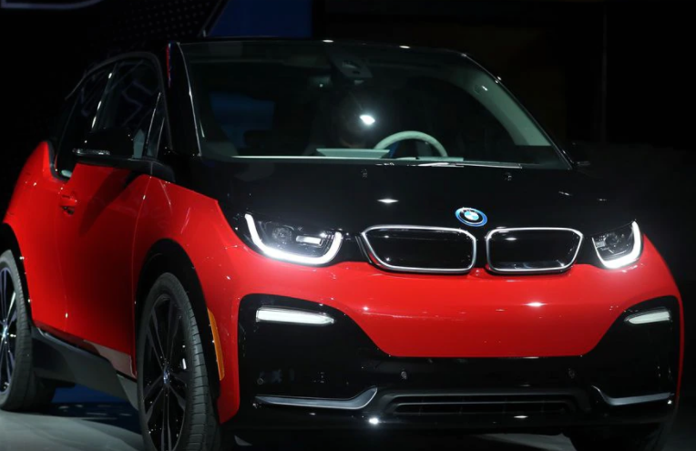 The BMW i3s is displayed at the Los Angeles Auto Show in Los Angeles, California U.S. November 29, 2017.