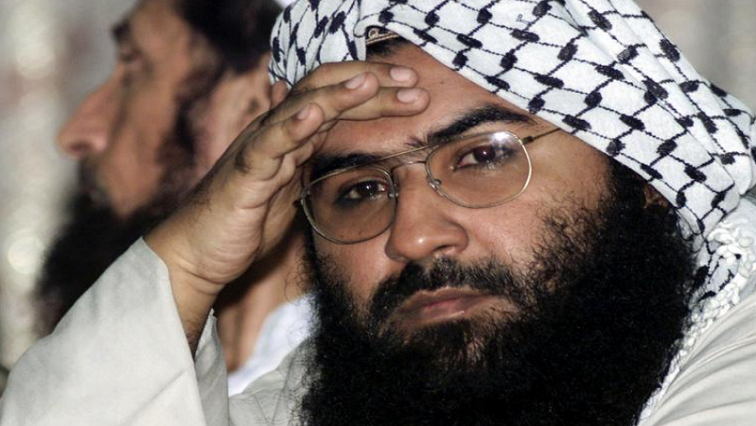 FILE PHOTO: Maulana Masood Azhar, head of Pakistan's militant Jaish-e-Mohammad party, attends a pro-Taliban conference organised by the Afghan Defence Council in Islamabad, Pakistan August 26, 2001.