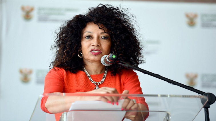 Tourism Minister Lindiwe Sisulu during a media briefing.
