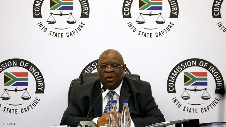 (File Image) Chairperson of the State Capture Commission Acting Chief Justice Raymond Zondo speaks at the commission's hearings in Johannesburg.
