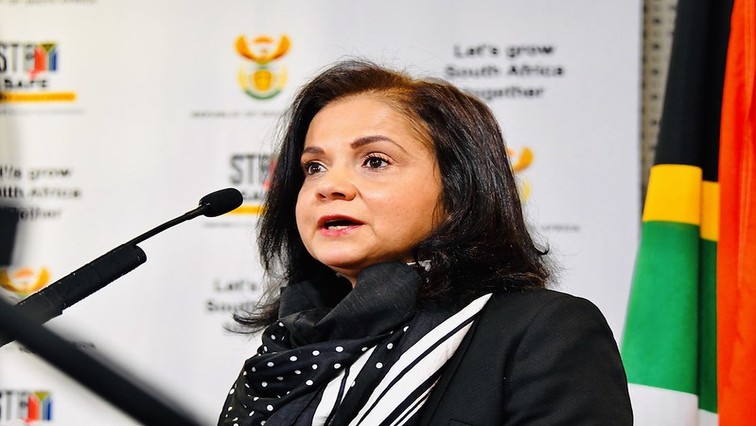 the National Director of Public Prosecution Advocate Shamila Batohi briefing media on progress made in the Venda Building Society Mutual Bank investigations, 17 June 2020.