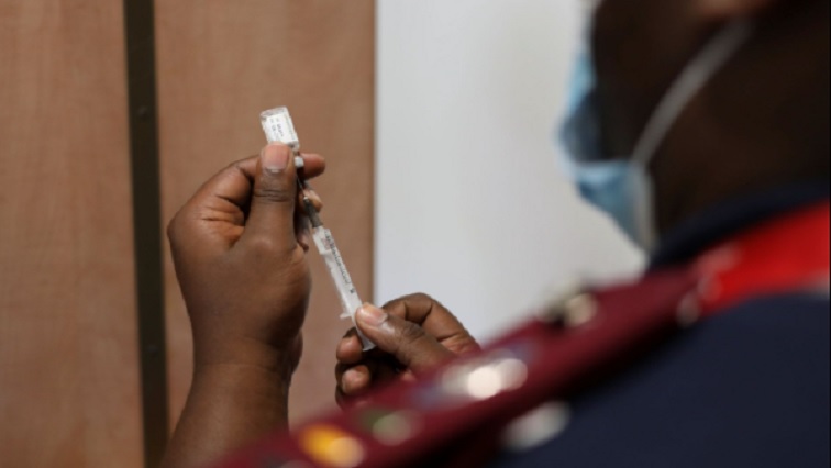 [File image] A nurse in South Africa prepares a dose of the coronavirus vaccine in South Africa.