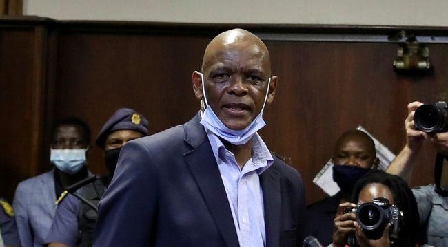 File image: Ace Magashule appears at the Bloemfontein High Court in the Free State province, South Africa.