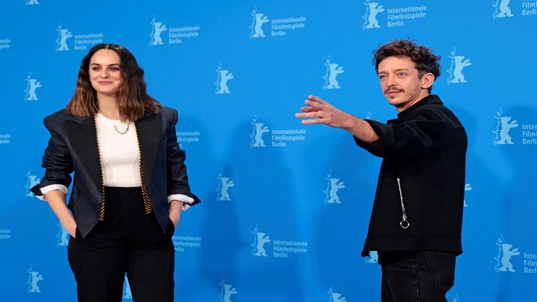 Cast members Noemie Merlant and Nahuel Perez Biscayart attend a photo call to promote the movie 'Un ano, una noche' (One Year, One Night) at the 72nd Berlinale International Film Festival in Berlin, Germany, February 14, 2022.