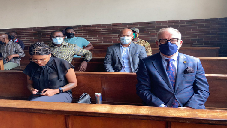 Carl Niehaus appears at the Estcourt Magistrate's Court in the KwaZulu-Natal Midlands.