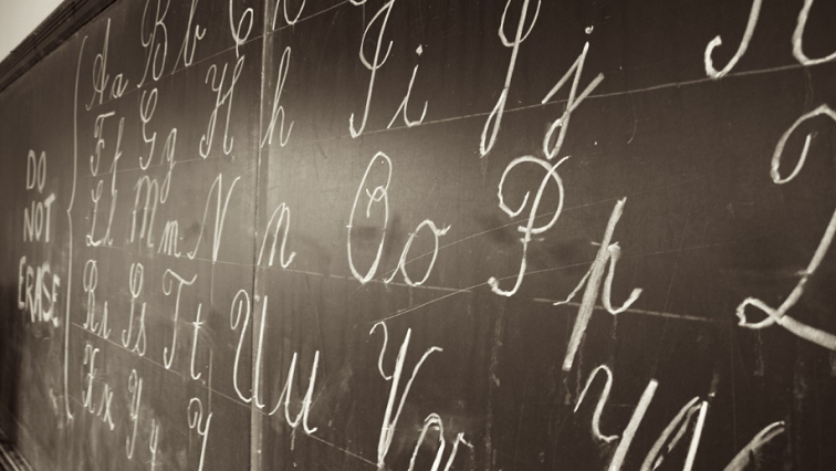 File image: A school chalkboard.