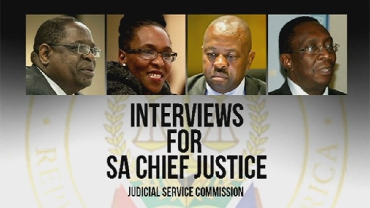 Shortlisted candidates for the position of Chief Justice are (from left to right) Acting Chief Justice Raymond Zondo, Supreme Court of Appeal President Mandisa Maya, Constitutional Court Justice Mbuyiseli Madlanga  and Judge President of the Gauteng High Court Division, Dunstan Mlambo.