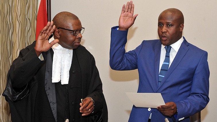 [File photo] Judge John Hlophe swearing in new Minister of State Security, Adv Bongani Thomas Bongo at Tuynhuys, Cape Town.
