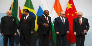 File Image: Indian Prime Minister Narendra Modi, China's President Xi Jinping, South Africa's President Cyril Ramaphosa, Russia's President Vladimir Putin and Brazil's President Michel Temer pose for a group picture at the BRICS summit meeting.