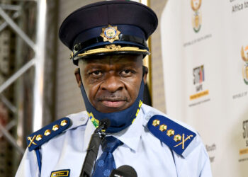 National Police Commissioner General Khehla Sitole briefs the media