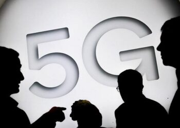 A 5G sign is seen at the Mobile World Congress in Barcelona, Spain February 28, 2018.