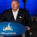 Bob Chapek, the chairman of Walt Disney Parks and Resorts, speaks during the 10th anniversary ceremony of Hong Kong Disneyland in Hong Kong, China September 11, 2015.