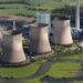 An aerial picture shows the four natural-gas power plants.