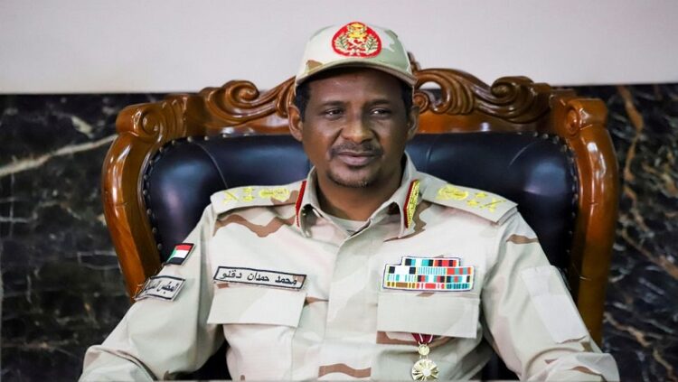 General Mohamed Hamdan Dagalo, Deputy Head of the Sudan Transitional Military Council, attends the signing ceremony of the agreement on peace and ceasefire in Juba, South Sudan October 21, 2019