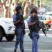 File Image: Armed South African policemen are pictured.