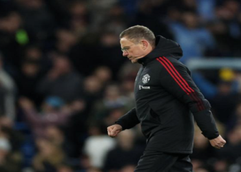 FILE PHOTO: Soccer Football - Premier League - Manchester City v Manchester United - Etihad Stadium, Manchester, Britain - March 6, 2022 Manchester United interim manager Ralf Rangnick looks dejected after the match