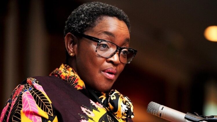 File image: Former Social Development Minister Bathabile Dlamini during a press conference