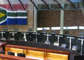 Inside view of the Constitutional Court in Gauteng.