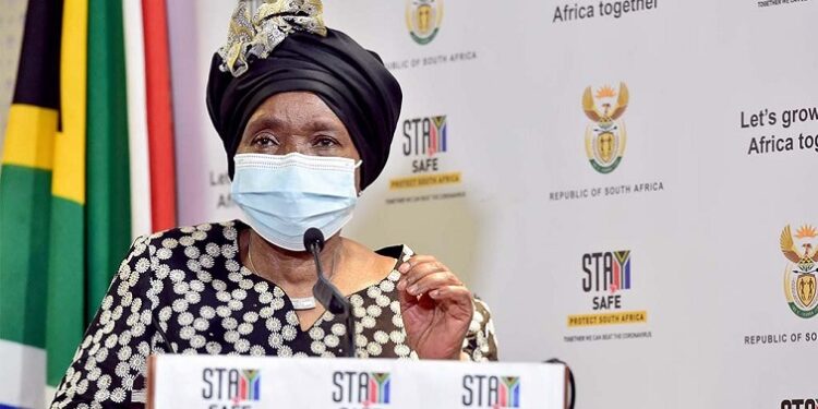 File image: COGTA Minister Nkosazana Dlamini-Zuma.