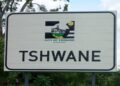 A sign board indicating the City of Tshwane.
