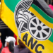 ANC flag at a party event.