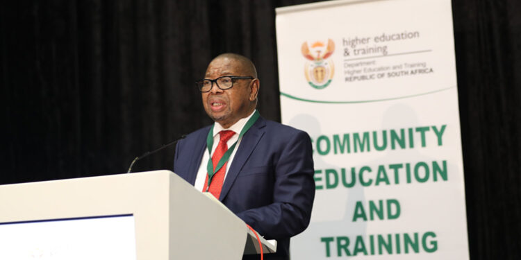 Higher Education and Training Minister Blade Nzimande delivering a keynote address at the inaugural Community Education  and Training (CET) Summit this morning at Cape Town International Convention Centre.