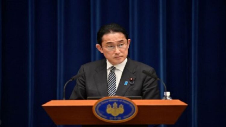Japan's Prime Minister Fumio Kishida attends a news conference in Tokyo, Japan April 26, 2022.