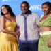 Idris Elba, his wife Sabrina Dhowre Elba, and his daughter Isan Elba attend a premiere for the film 'Sonic the Hedgehog 2' in Los Angeles, California, U.S., April 5, 2022.