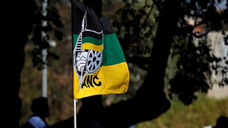 An ANC party flag seen in this picture.