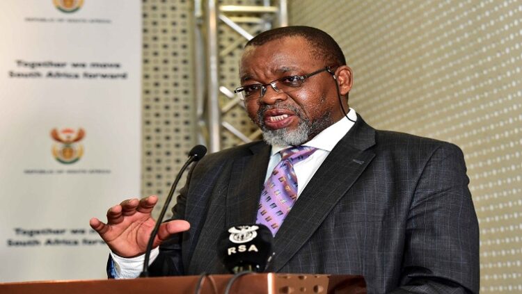 File image: Minister of Mineral Resources, Gwede Mantashe, on the occasion of the release of the mining charter, 2018.