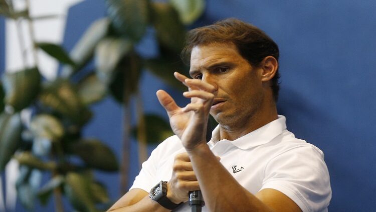 Tennis - Rafael Spain's Rafael Nadal during a press conference.