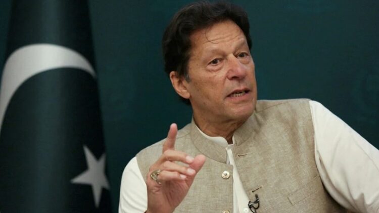 Pakistani Prime Minister Imran Khan speaks during an interview with Reuters in Islamabad, Pakistan June 4, 2021. [File image]