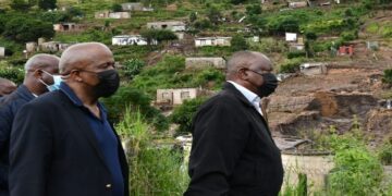 President 
Cyril Ramaphosa
 visits flood-stricken parts of  KwaZulu-Natal to offer support to affected communities and assess the response of government and civil society to this critical situation
