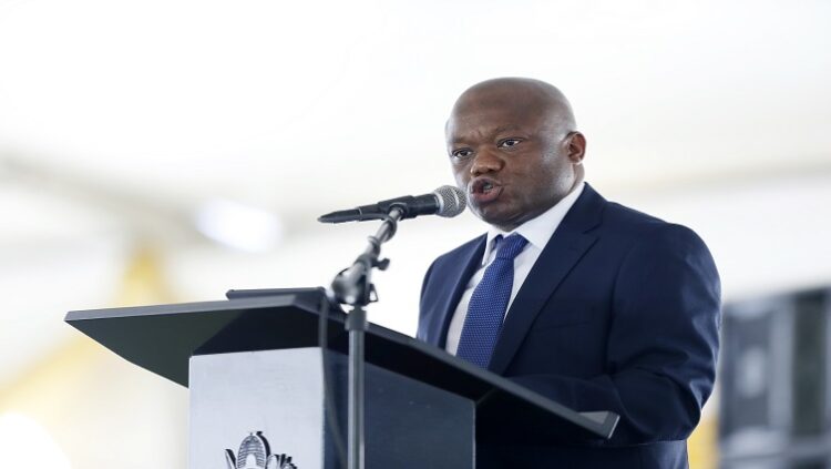 [File Image] Premier Sihle Zikalala speaking at his inauguration in KwaZulu-Natal.