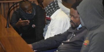 File Image: Accused in the Senzo Meyiwa murder case appear in court on 25 April 2022.