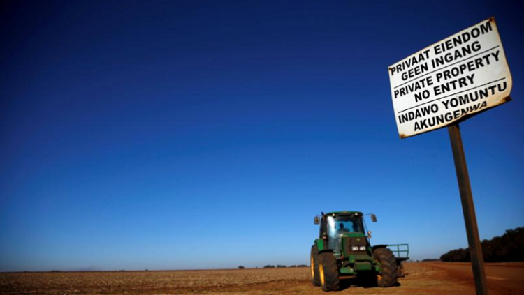 File image: A tractor is pictured on a farm.