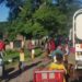 A water tanker brings aid to a community in KwaZulu-Natal.