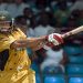 Australia's Andrew Symonds bats during their fourth one-day cricket international against West Indies in Basseterre, St. Kitts July 4, 2008. REUTERS/Andy Clark