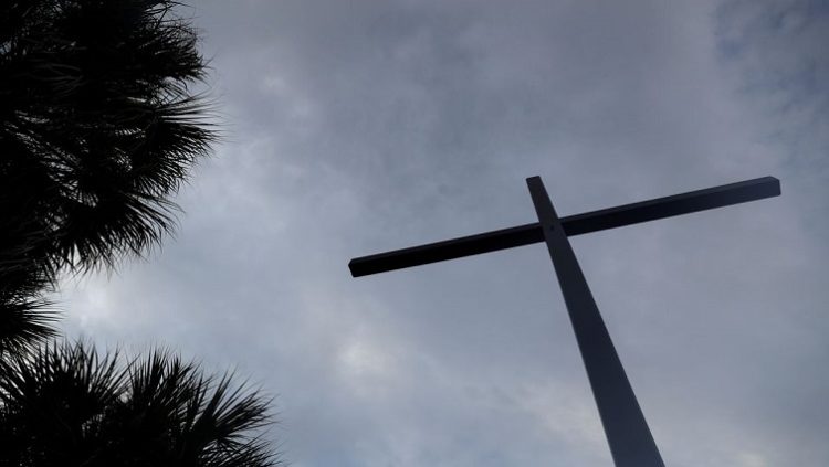 A Christian cross seen in the picture.