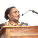 The Agriculture, Land Reform and Rural Development Minister Thoko Didiza delivering a keynote address at Subtrop Transformation Summit in Tzaneen on May 26, 2022.
