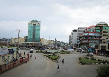 A general view shows a street in Dessie town, Amhara Region, Ethiopia, October 9, 2021.