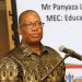Education MEC Lesufi addressing an event