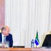 President Cyril Ramaphosa together with Chancellor of the Federal Republic of Germany Olaf Scholz   during bilateral talks.