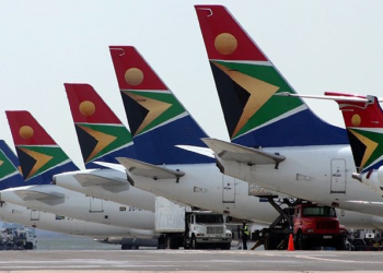 South African Airways (SAA) airplanes seen in the image above