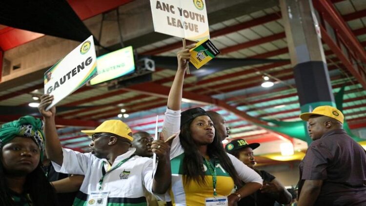 ANC Youth League members at an event