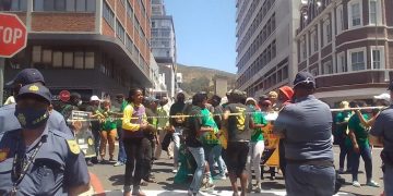 PAC and AZAPO supporters protest for Zandile Mafe.