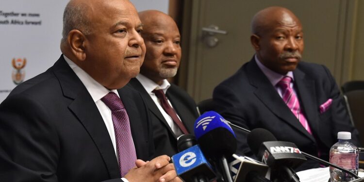 [File Image]  Minister Pravin Gordhan during the 2017 Budget media briefing held at Imbizo Centre in Cape Town.