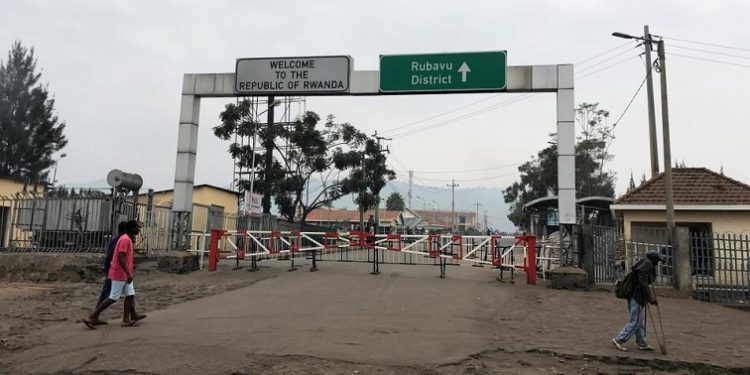 DR Congo border crossing point with Rwanda